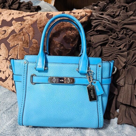 Coach Swagger 21 Satchel with Crossbody Strap Purse - Picture 1 of 8